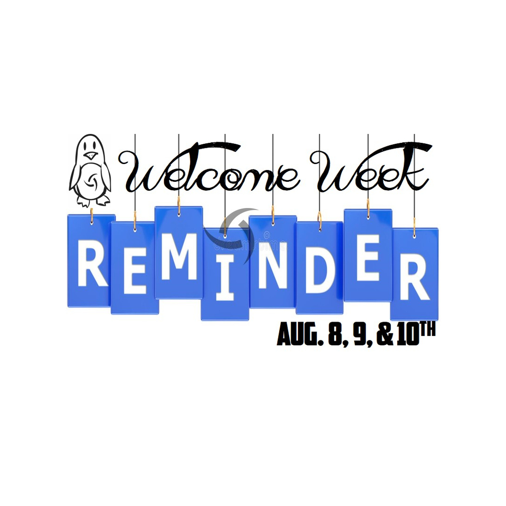 Welcome Week Reminder Flyer